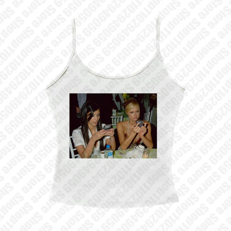 Fashion Letter Print Fairy Grunge Summer E-Girl White Crop Top Slim 2000S Streetwear Harajuku Goth Short Sleeve T-Shirts Y2K Top