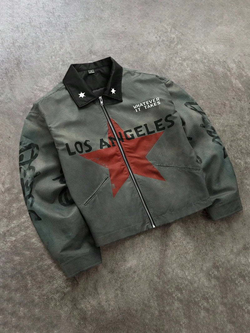 Graphic Zip-Up Jacket — The Cold Archive
