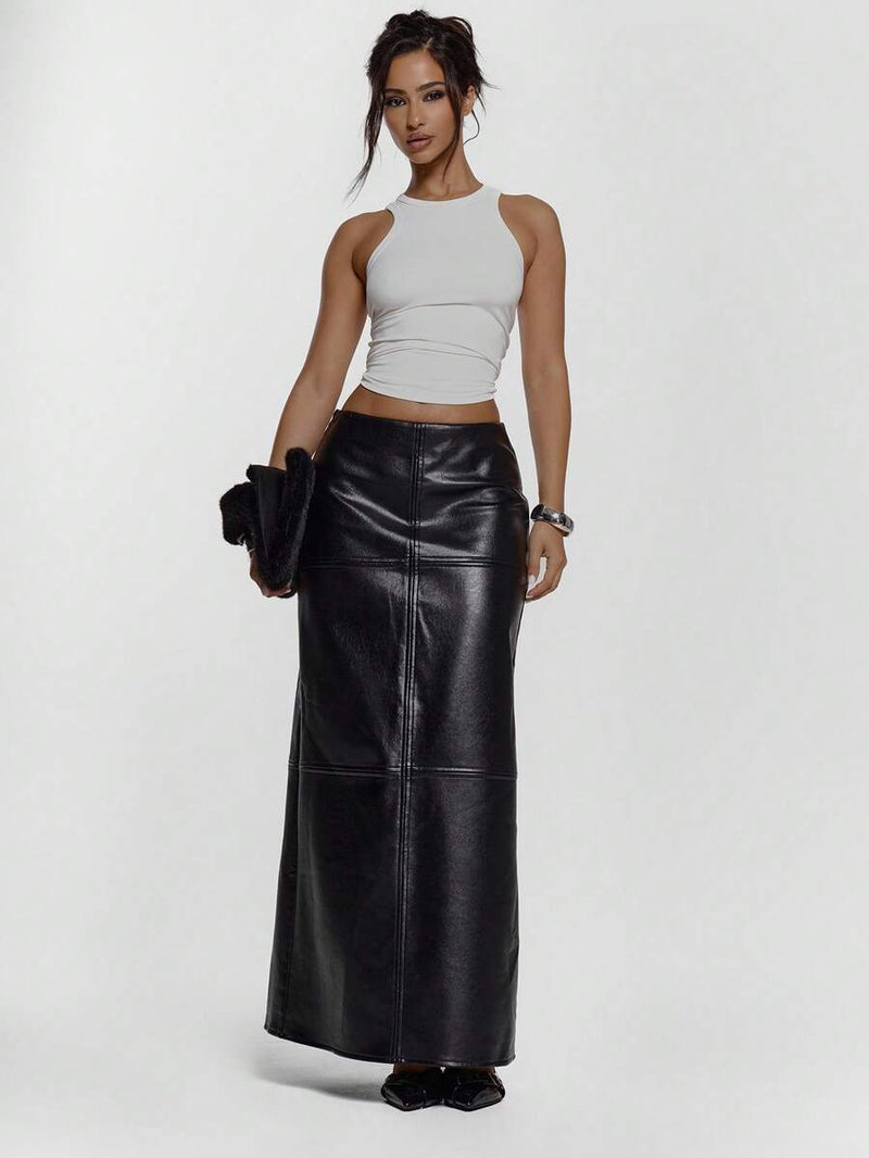 Ruched Asymmetric Skirt — The Cold Archive